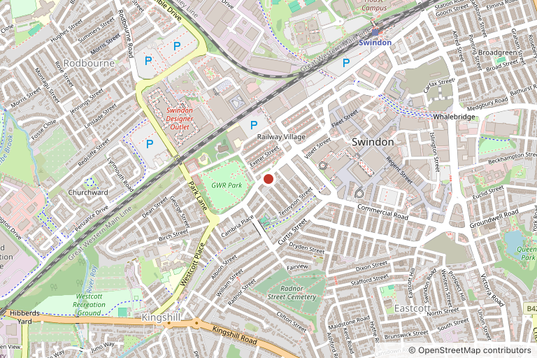 Map showing where Mobile Mechanic Swindon is based, in Swindon